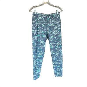 Calvin Klein Performance Printed Leggings Gray/Green/White Size Large